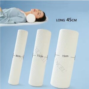 Round Memory Foam Pillow – Slow Rebound, Soft Support for Neck, Waist & Legs